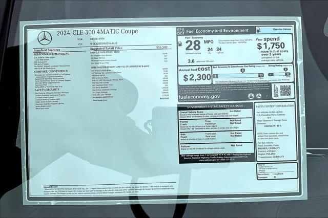 new 2024 Mercedes-Benz CLE 300 car, priced at $64,915