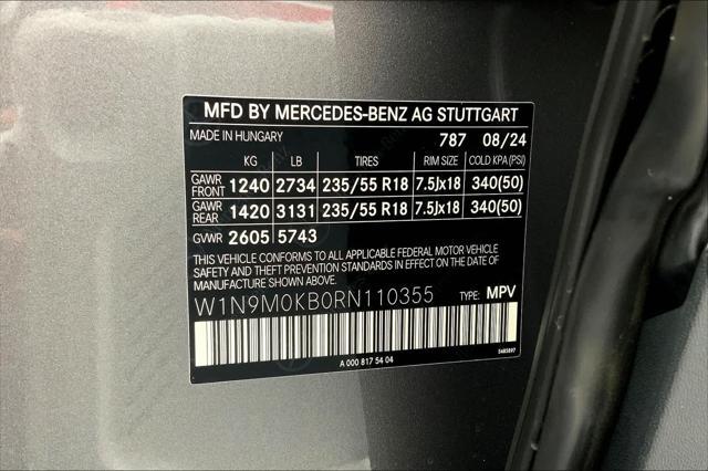 new 2024 Mercedes-Benz EQB 300 car, priced at $61,555