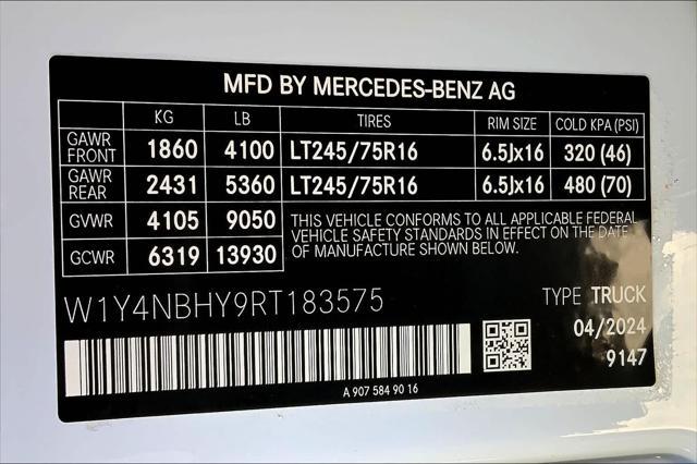 new 2024 Mercedes-Benz Sprinter 2500 car, priced at $63,204