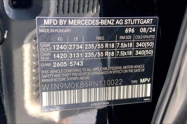 new 2024 Mercedes-Benz EQB 300 car, priced at $59,005