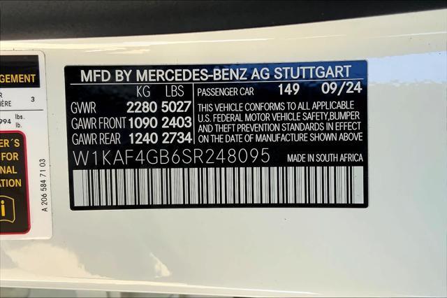 new 2025 Mercedes-Benz C-Class car, priced at $50,975