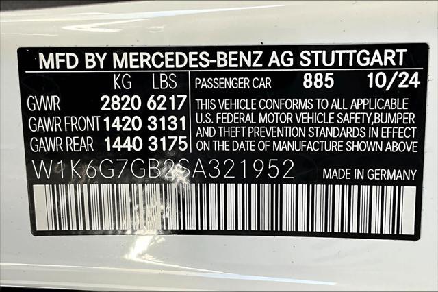 new 2025 Mercedes-Benz S-Class car, priced at $135,285