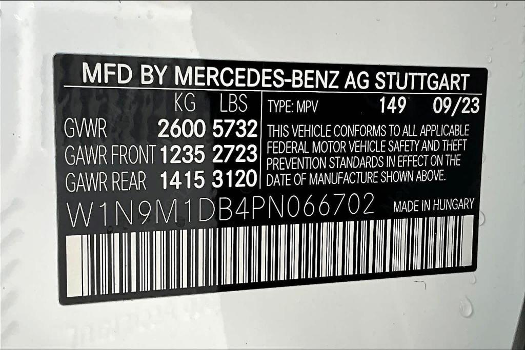 new 2023 Mercedes-Benz EQB 350 car, priced at $68,640