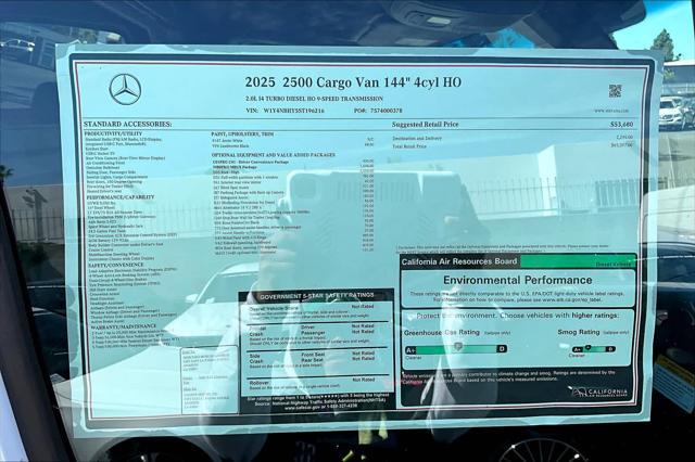 new 2025 Mercedes-Benz Sprinter 2500 car, priced at $65,397