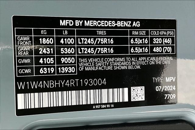 new 2024 Mercedes-Benz Sprinter 2500 car, priced at $73,481