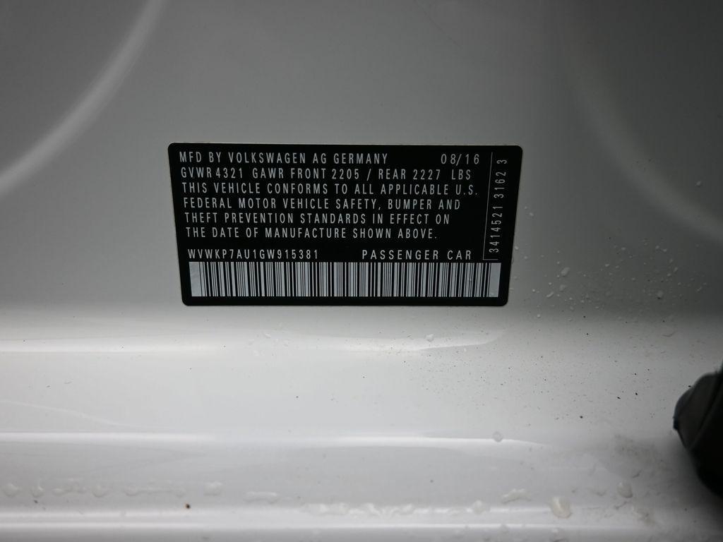 used 2016 Volkswagen e-Golf car, priced at $9,997