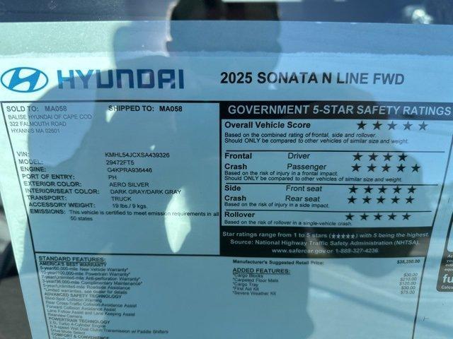 new 2025 Hyundai Sonata car, priced at $35,629