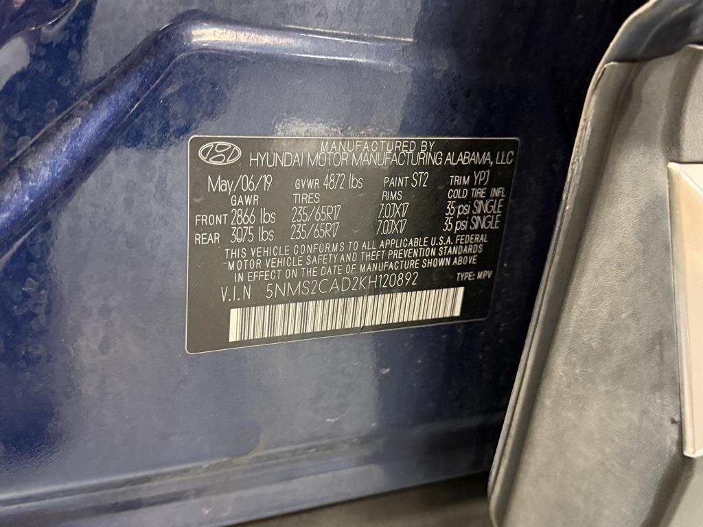 used 2019 Hyundai Santa Fe car, priced at $10,755