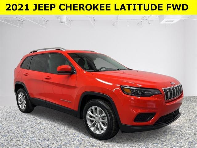 used 2021 Jeep Cherokee car, priced at $17,800