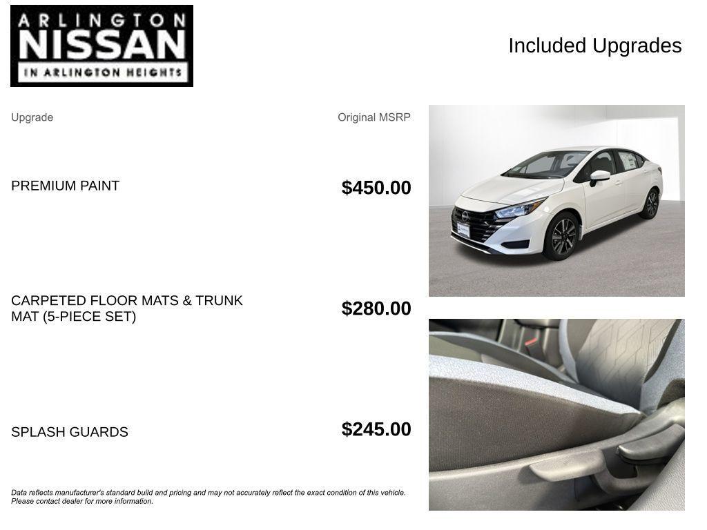 new 2025 Nissan Versa car, priced at $18,400