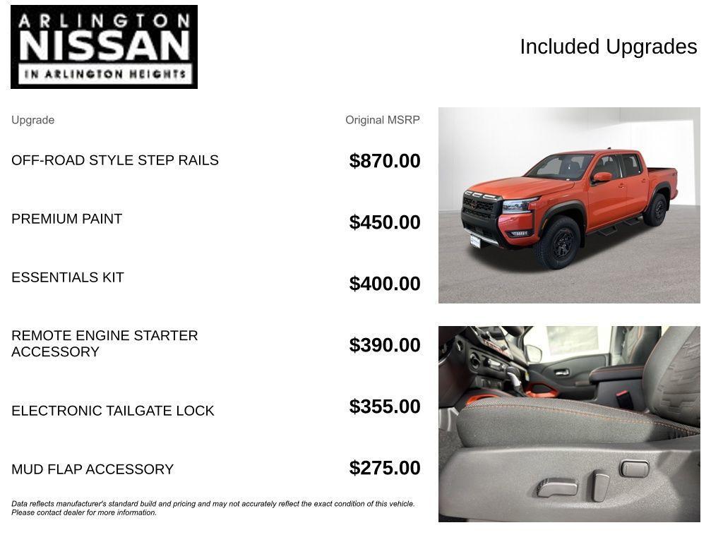 new 2025 Nissan Frontier car, priced at $39,939