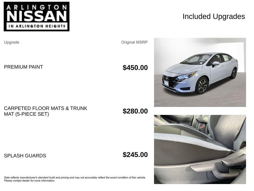 new 2025 Nissan Versa car, priced at $18,322