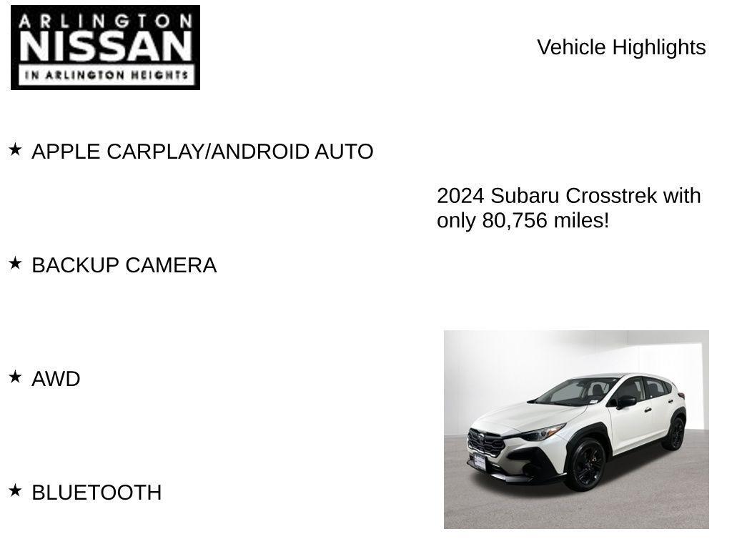 used 2024 Subaru Crosstrek car, priced at $21,495
