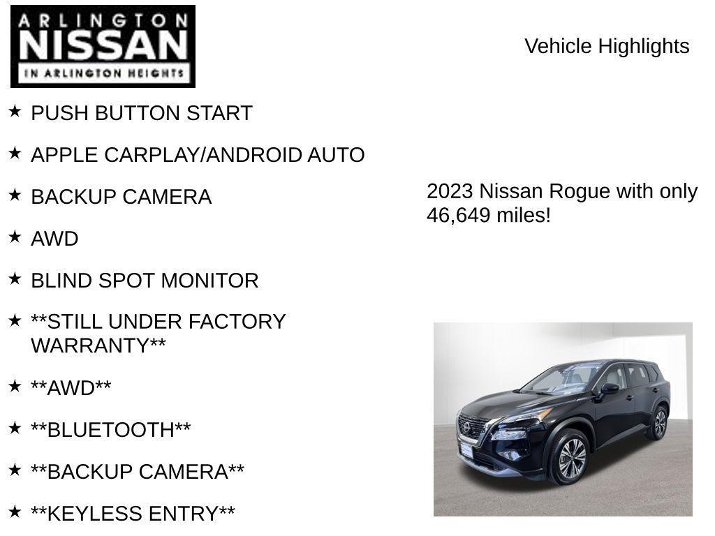 used 2023 Nissan Rogue car, priced at $19,695