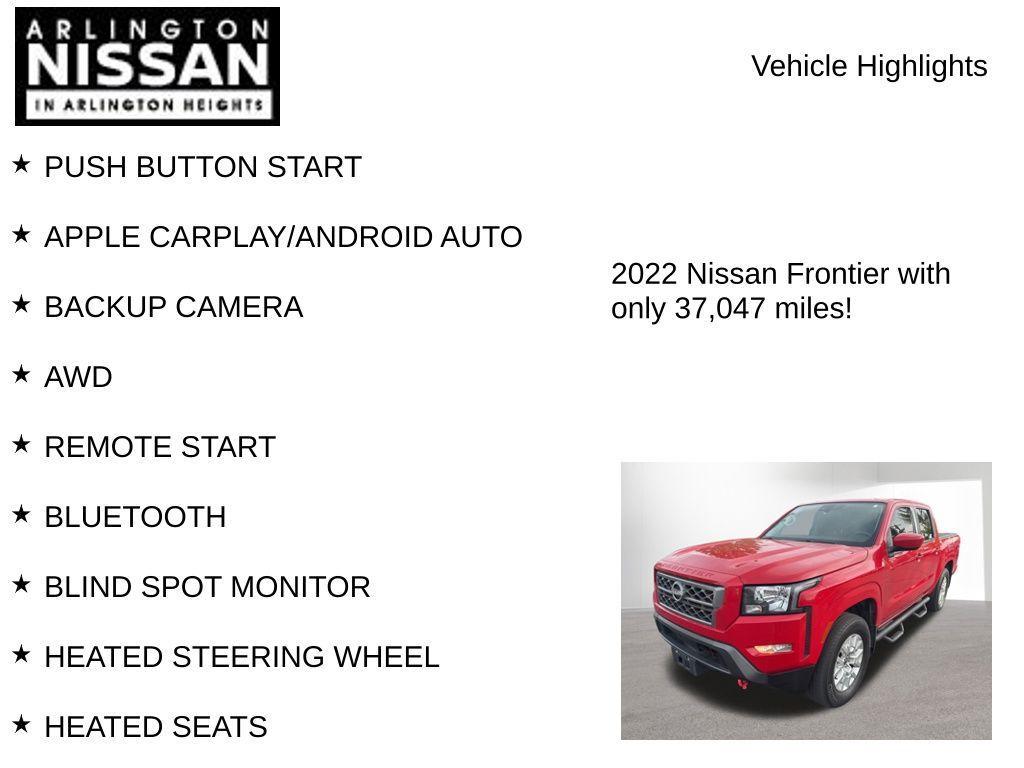 used 2022 Nissan Frontier car, priced at $30,995