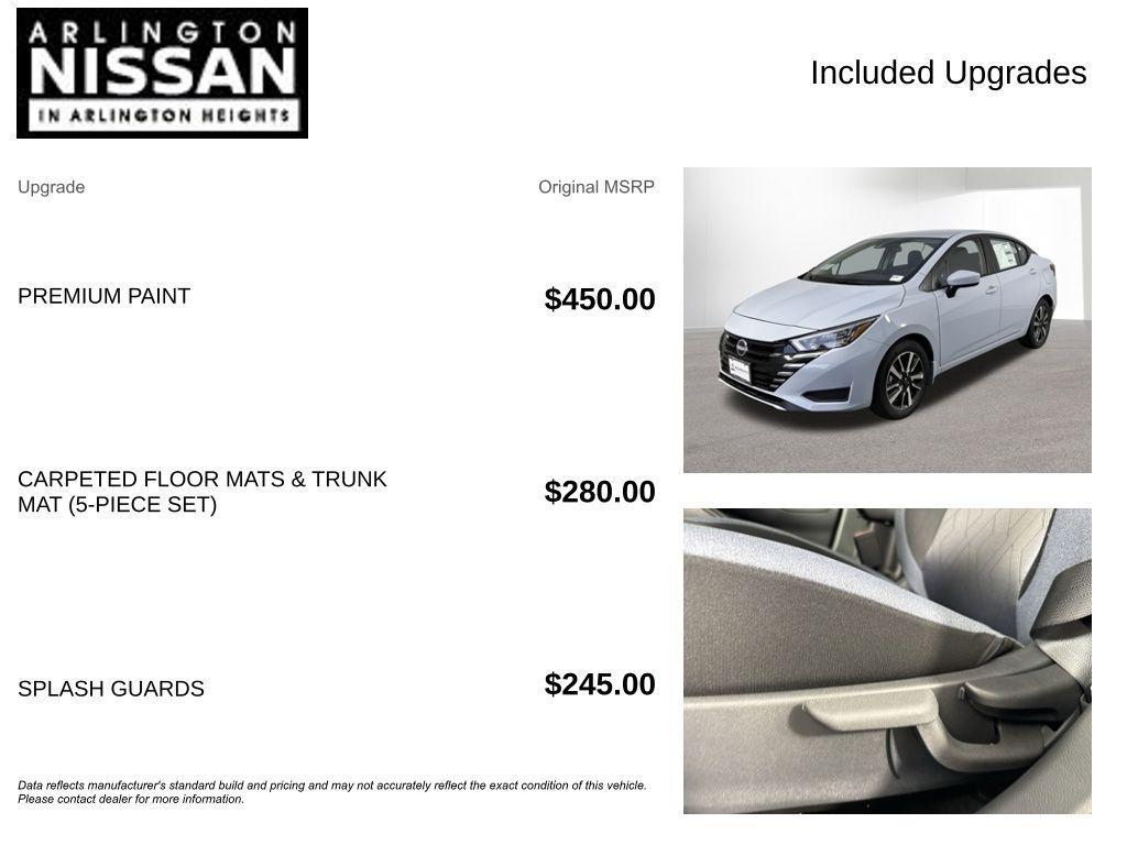 new 2025 Nissan Versa car, priced at $18,322