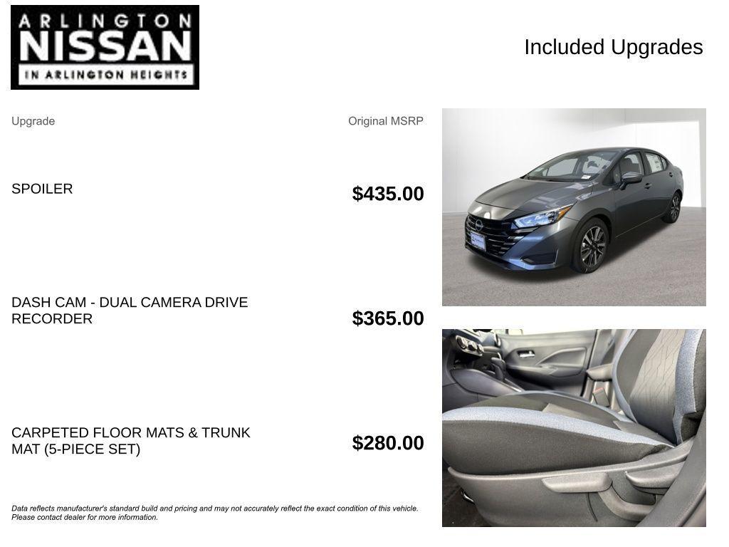 new 2025 Nissan Versa car, priced at $18,458