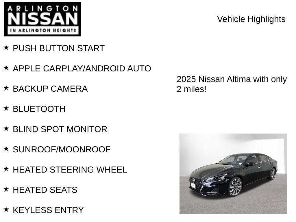 new 2025 Nissan Altima car, priced at $31,601