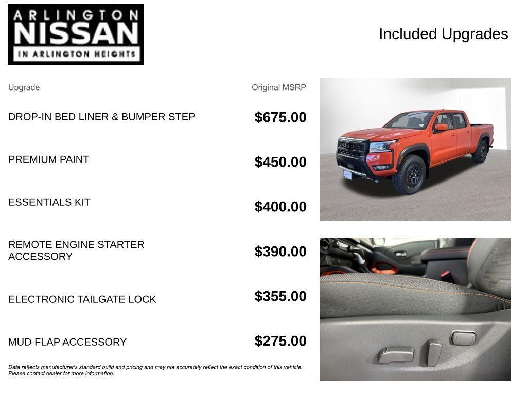 new 2025 Nissan Frontier car, priced at $40,344