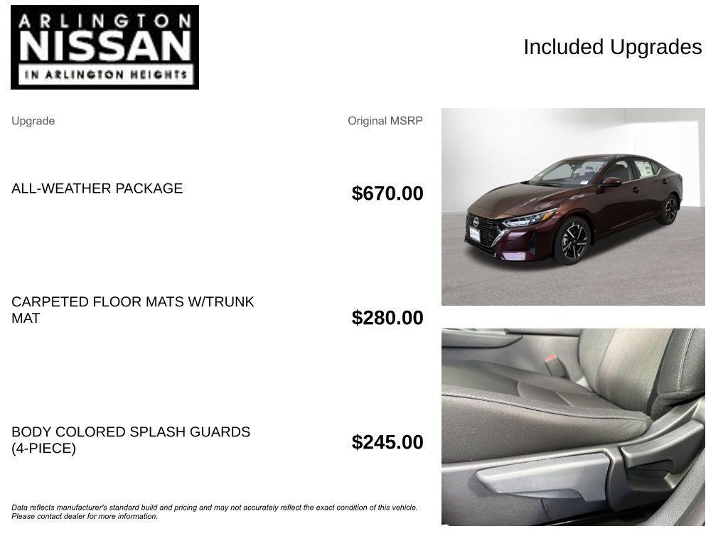 new 2025 Nissan Sentra car, priced at $20,562