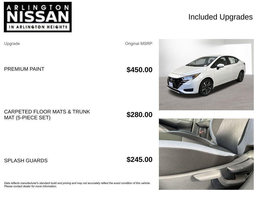 new 2025 Nissan Versa car, priced at $18,478