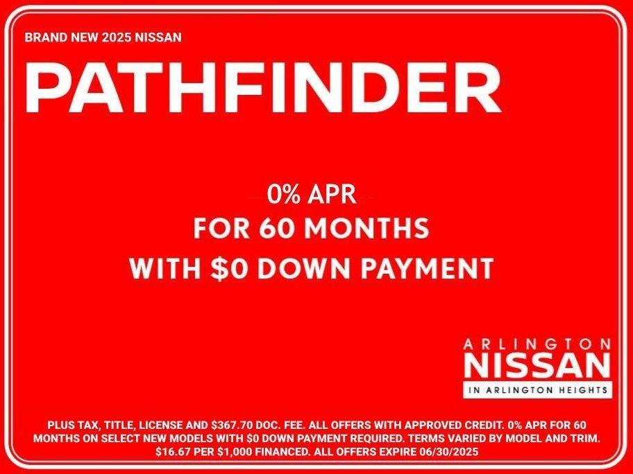 new 2025 Nissan Pathfinder car, priced at $44,625