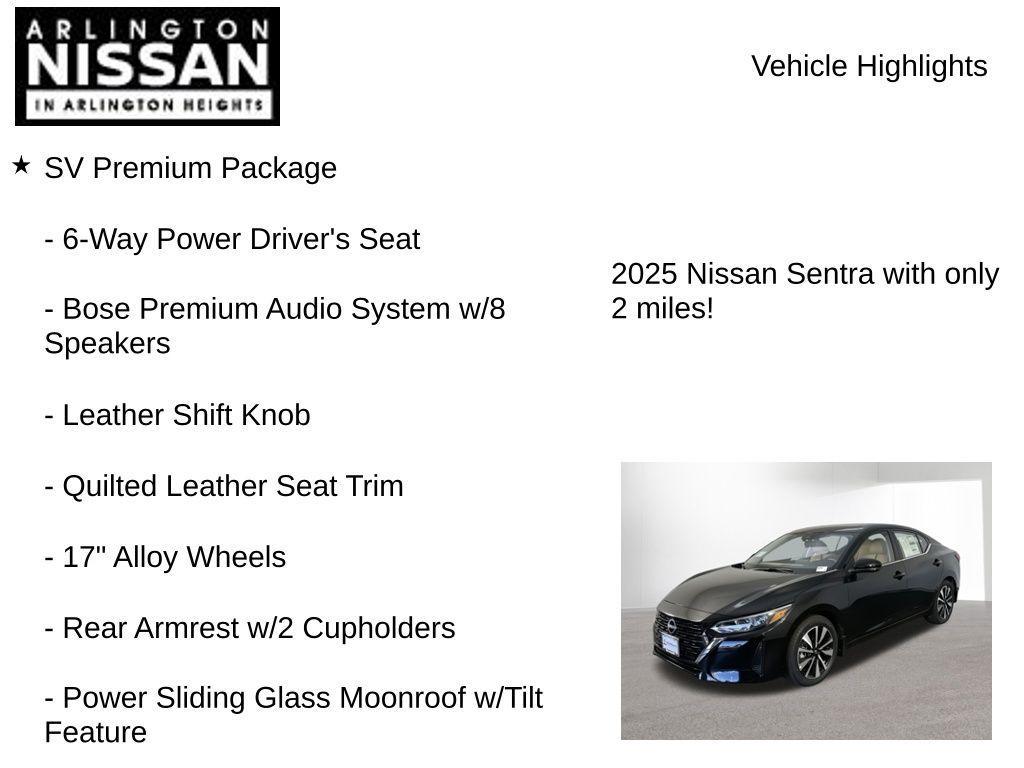 new 2025 Nissan Sentra car, priced at $23,141
