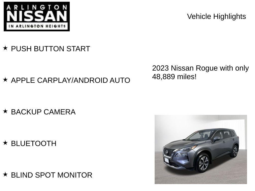 used 2023 Nissan Rogue car, priced at $19,500