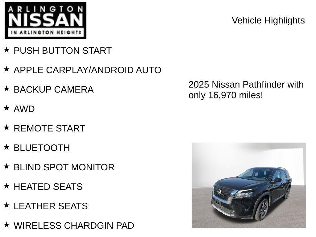 used 2025 Nissan Pathfinder car, priced at $38,995