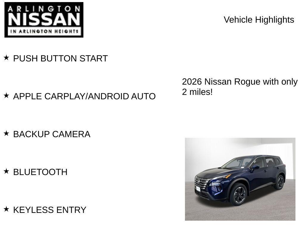 new 2026 Nissan Rogue car, priced at $29,784