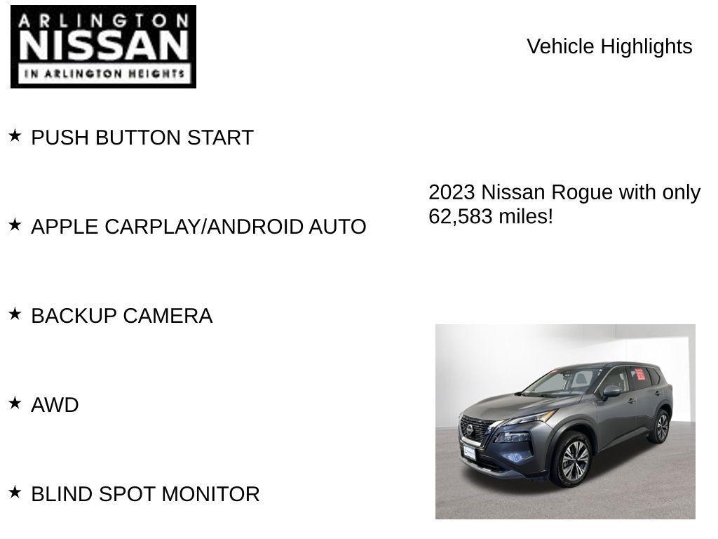 used 2023 Nissan Rogue car, priced at $19,350