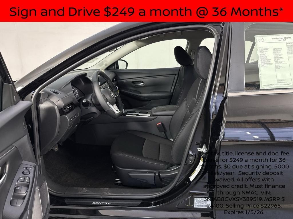 new 2025 Nissan Sentra car, priced at $20,254