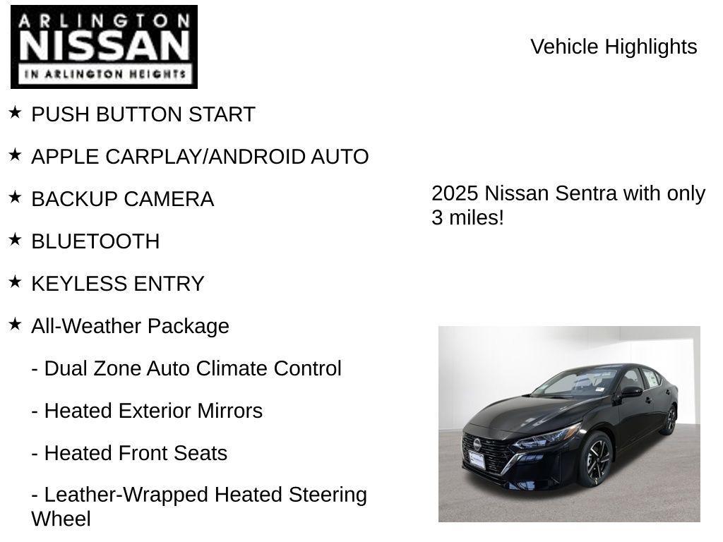 new 2025 Nissan Sentra car, priced at $20,254