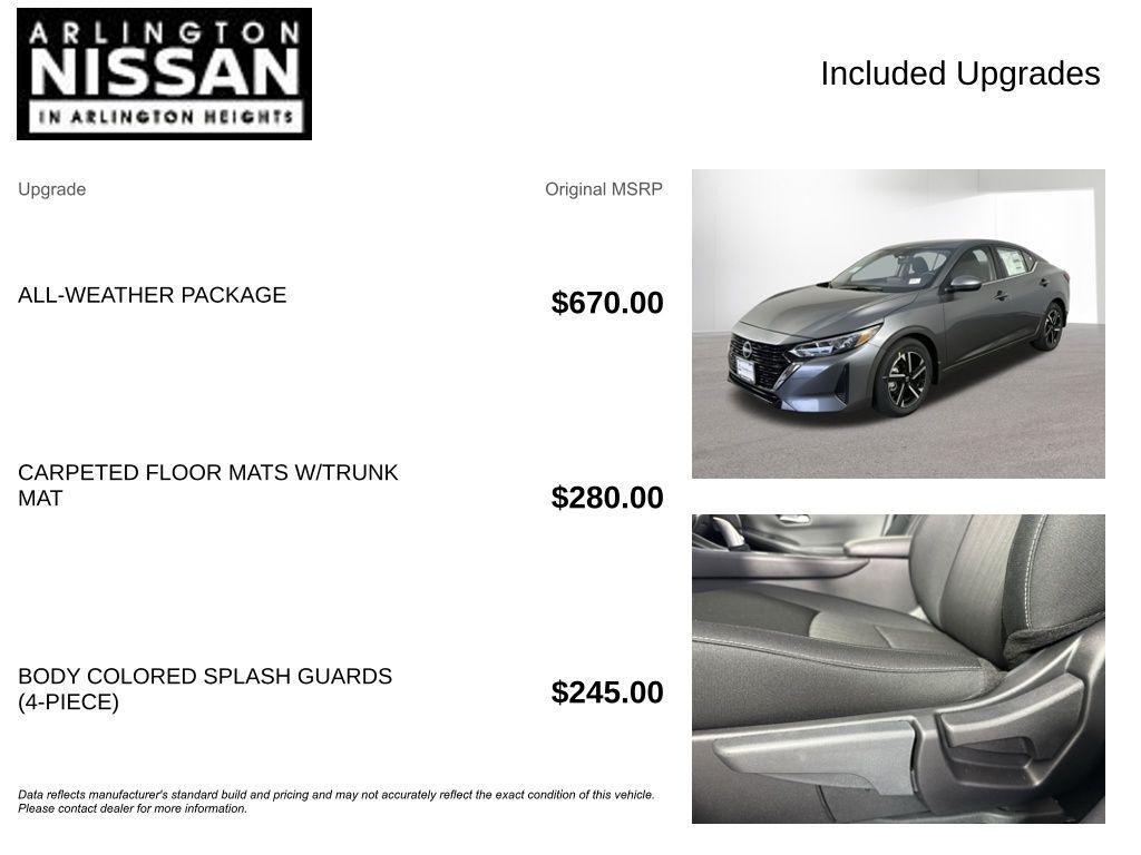 new 2025 Nissan Sentra car, priced at $20,654