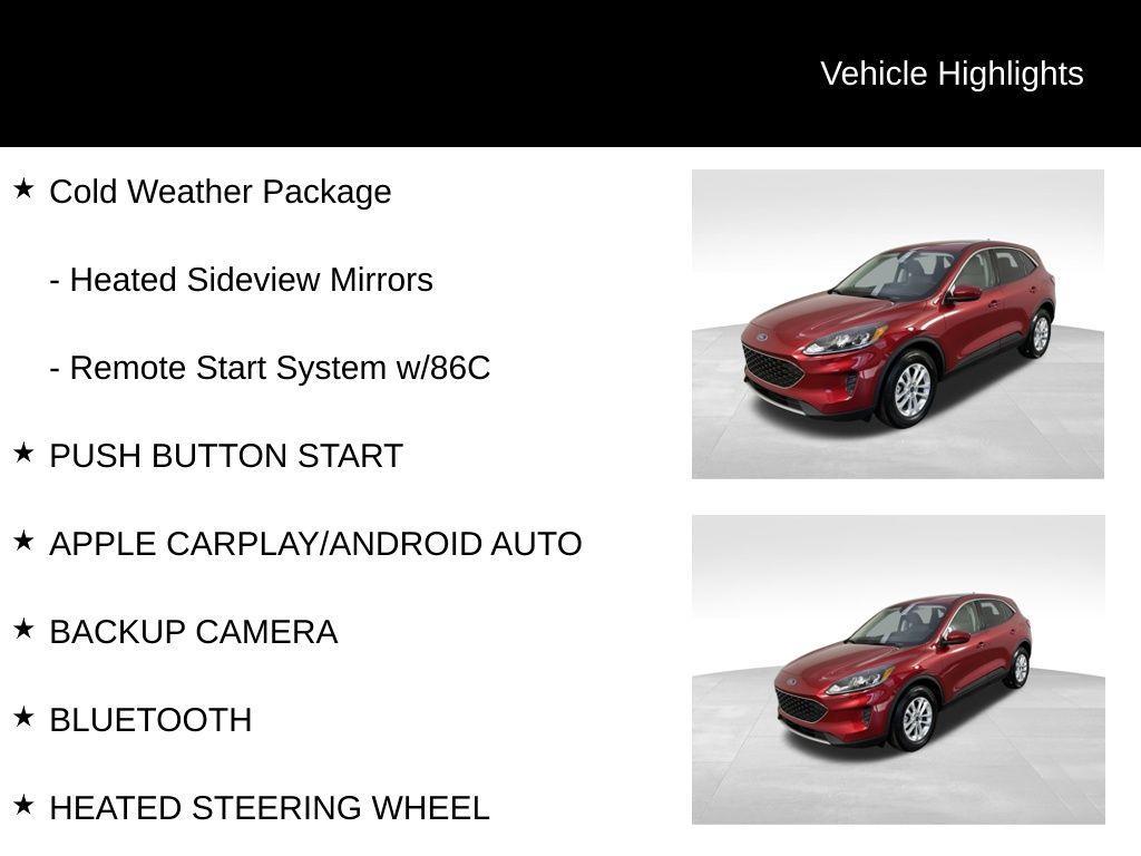 used 2021 Ford Escape car, priced at $19,326