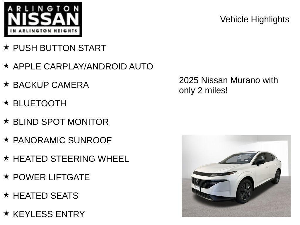 new 2025 Nissan Murano car, priced at $41,611