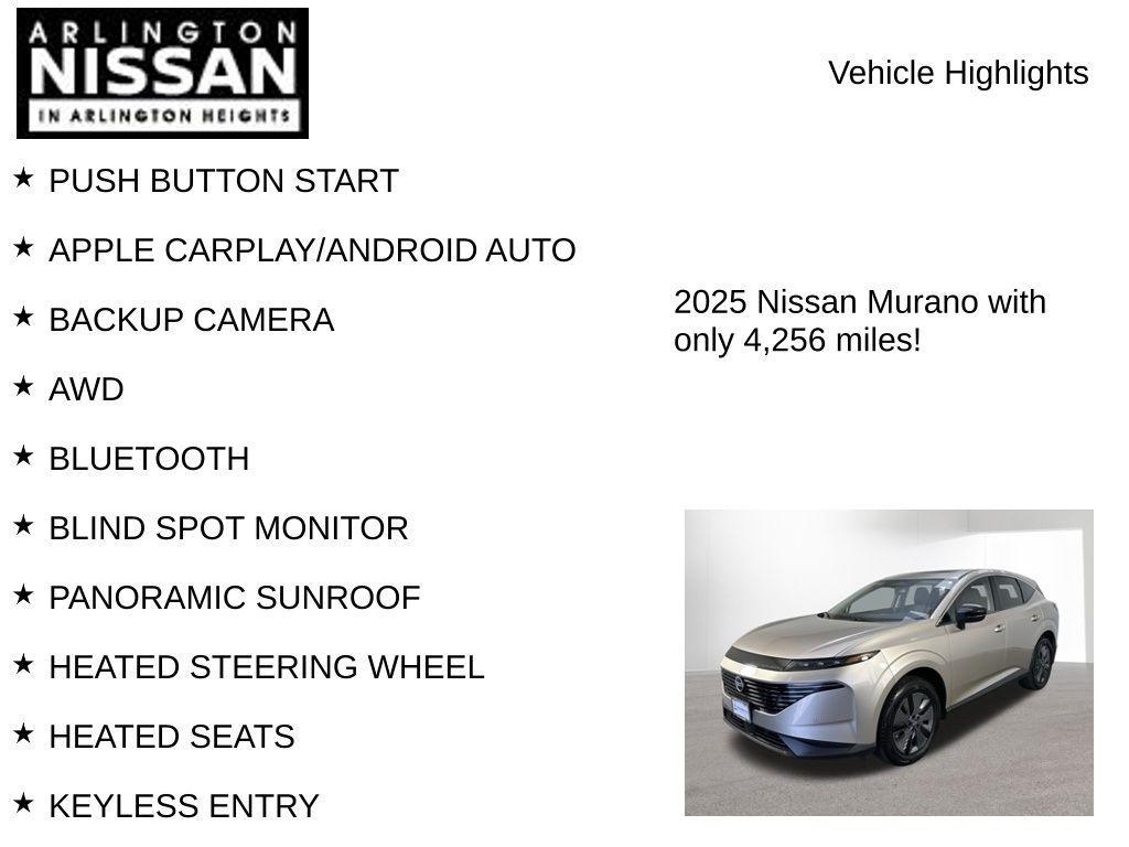 used 2025 Nissan Murano car, priced at $41,500