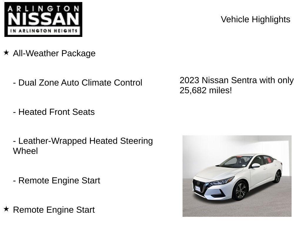 used 2023 Nissan Sentra car, priced at $17,850