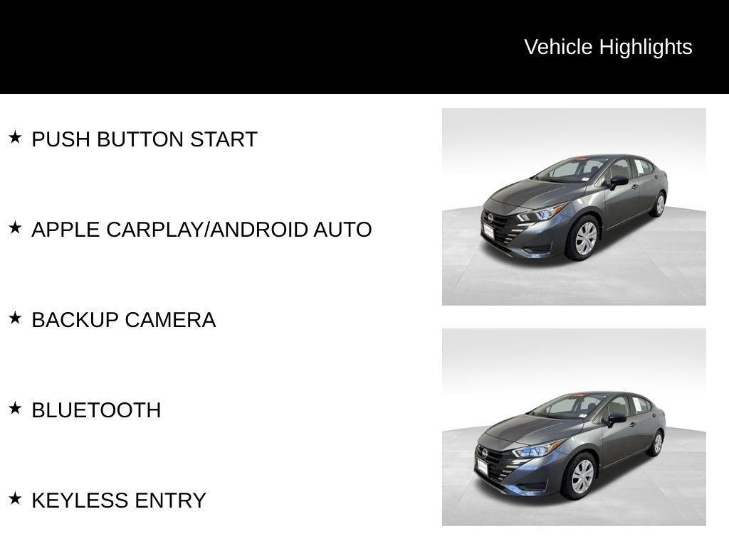used 2024 Nissan Versa car, priced at $18,126