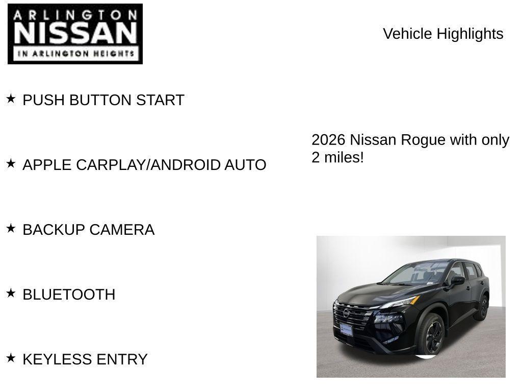 new 2026 Nissan Rogue car, priced at $29,403