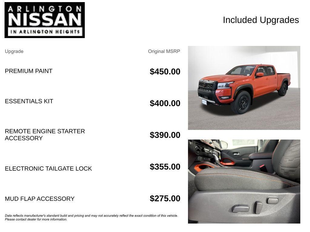 new 2025 Nissan Frontier car, priced at $39,844