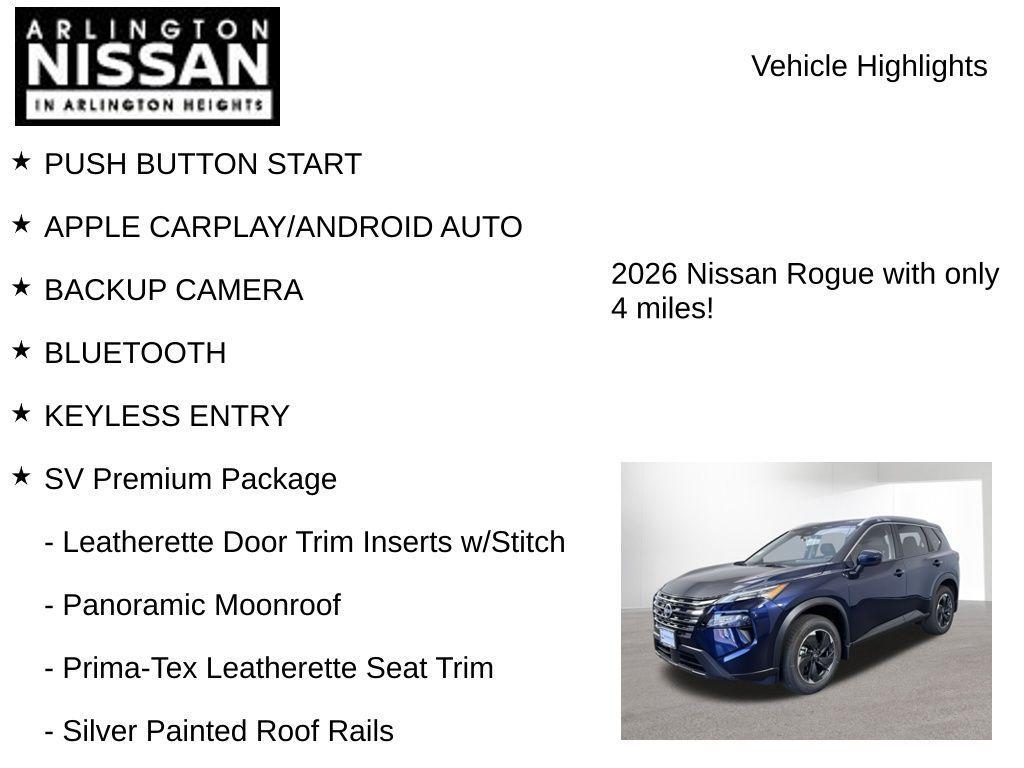 new 2026 Nissan Rogue car, priced at $33,902