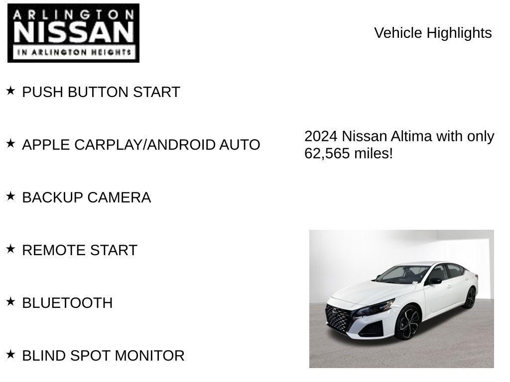 used 2024 Nissan Altima car, priced at $19,995