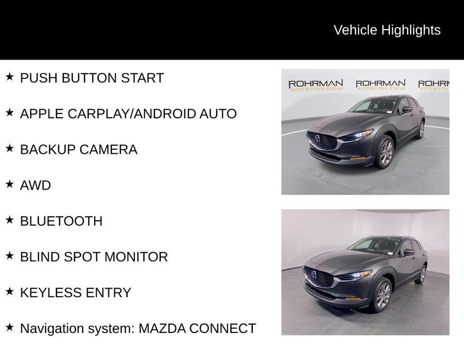 used 2022 Mazda CX-30 car, priced at $23,995