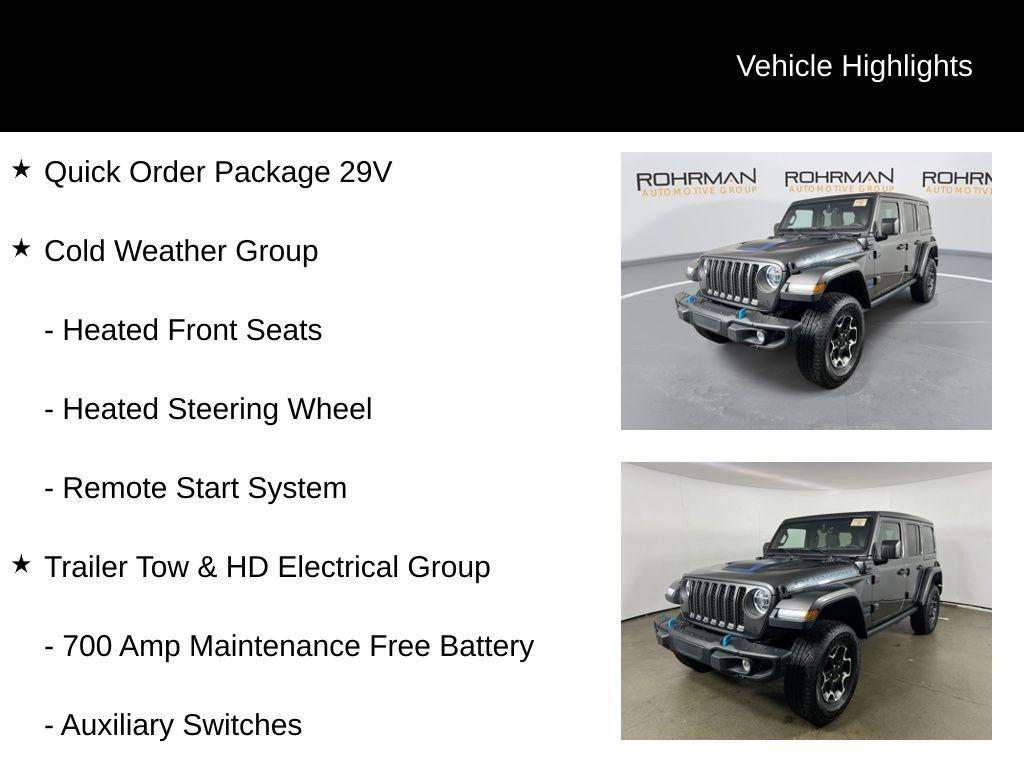 used 2021 Jeep Wrangler Unlimited 4xe car, priced at $27,989