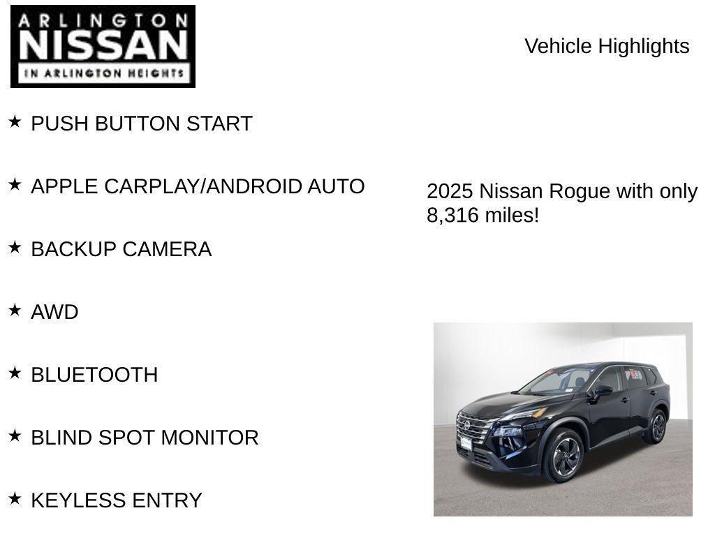 used 2025 Nissan Rogue car, priced at $24,750