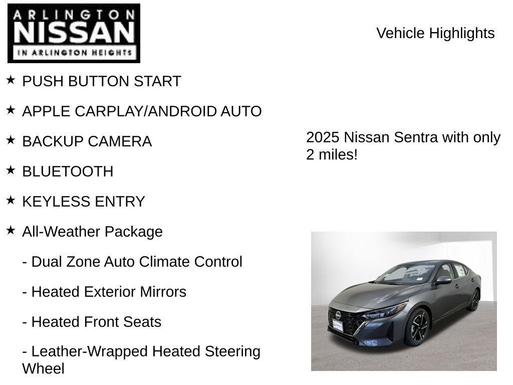new 2025 Nissan Sentra car, priced at $20,631