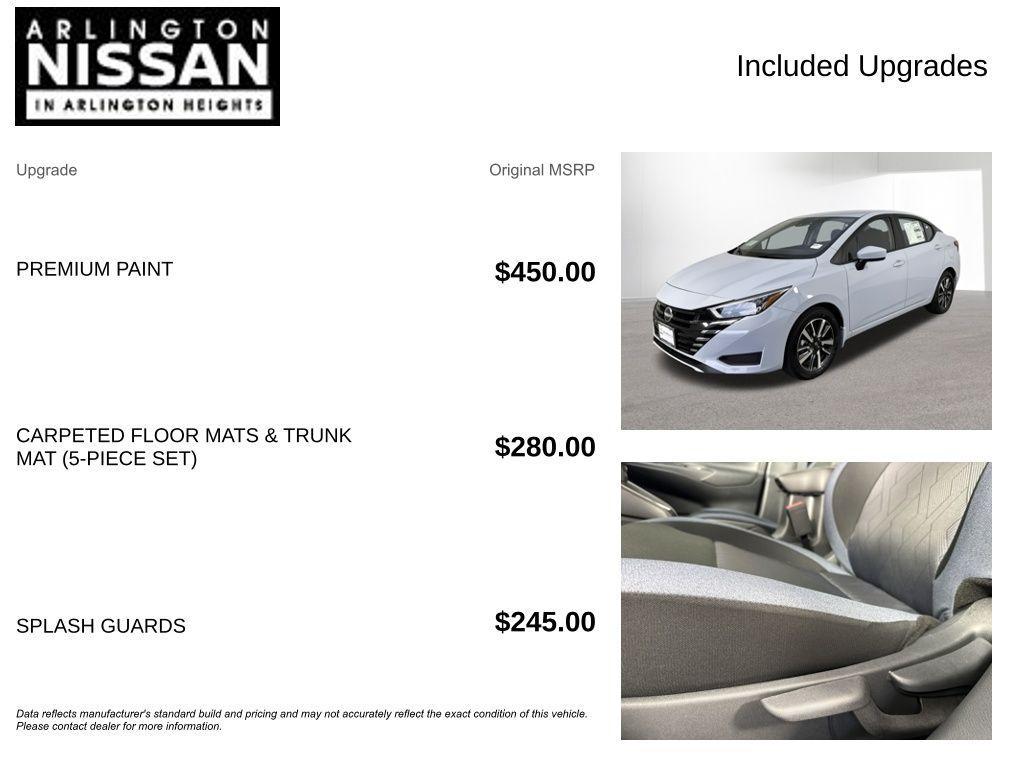 new 2025 Nissan Versa car, priced at $18,400