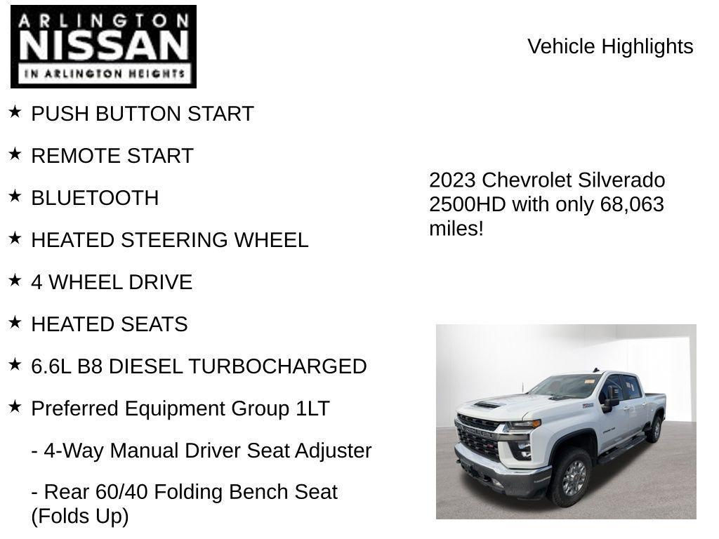 used 2023 Chevrolet Silverado 2500 car, priced at $46,995