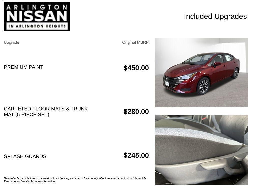 new 2025 Nissan Versa car, priced at $18,400
